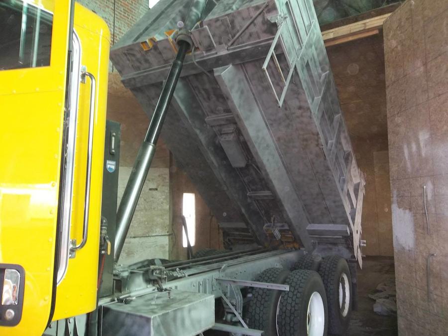 Tandem Axle Dump Truck Frame BEFORE PAINT