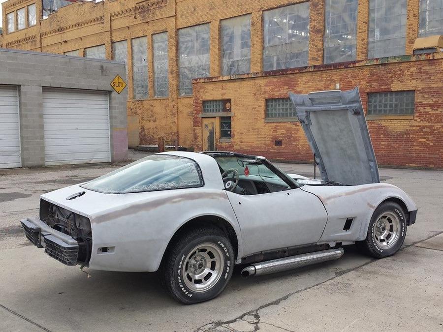 Corvette AFTER Soda Blasting