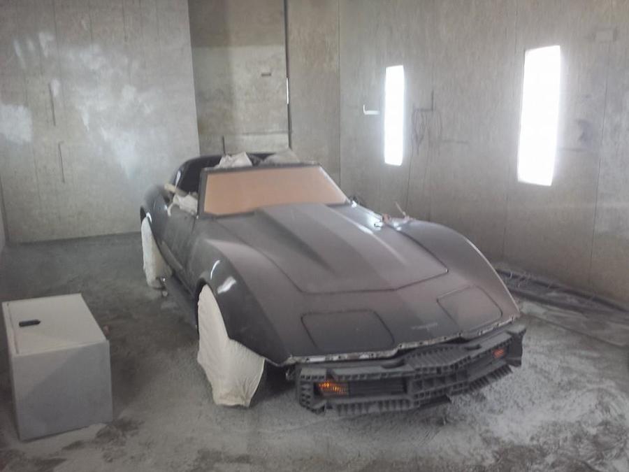 Corvette BEFORE Soda Blasting