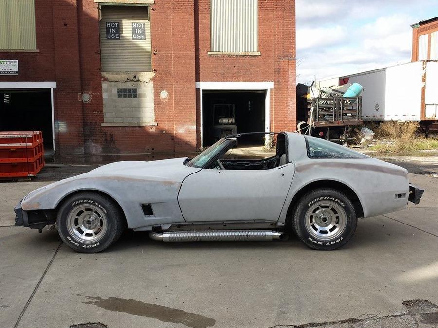 Corvette AFTER Soda Blasting