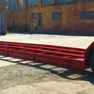 Stretched 60' Lowboy Trailer Blast and Paint