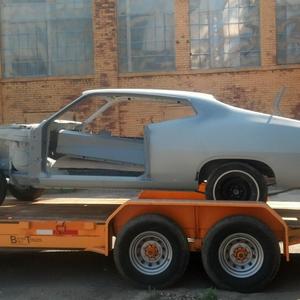 1957 Chevy BEFORE Mounting on Rotisserie