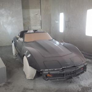 Corvette AFTER Soda Blasting